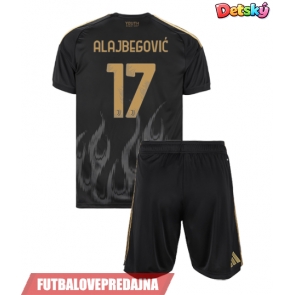 Lacne Dětský Futbalové dres Juventus Kerim Alajbegovic #17 2026-27 Krátky Rukáv - Tretina (+ trenírky)
